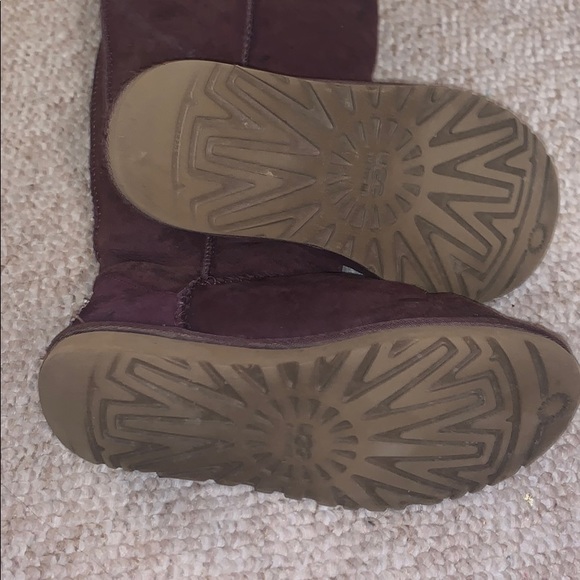 Purple/Plum Tall Ugg Boots - Picture 5 of 6